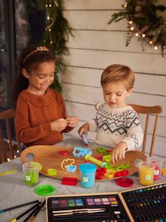 Spielzeug-Kunstaktivität-Klebebilder und Modelieren-Knetmasse-Starterset mit Formen ab 18 Monaten, DJECO