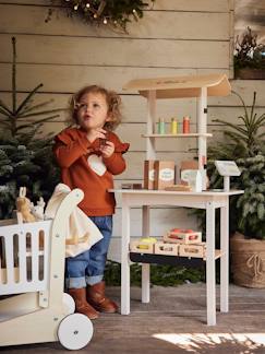Spielzeug-Nachahmungsspiele-Haushalt, Atelier und Berufe-Kinder Bio-Kaufladen, Holz FSC®