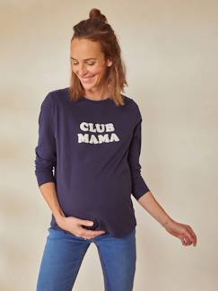 Umstandsmode-T-Shirt, Top-Bio-Kollektion: Shirt mit Schriftzug, Schwangerschaft & Stillzeit