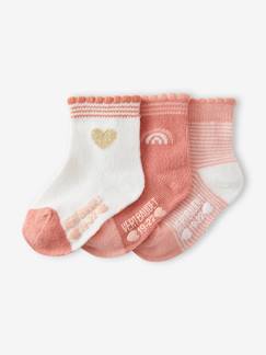 Baby-Socken, Strumpfhose-3er-Pack Mädchen Baby Socken mit Herzen