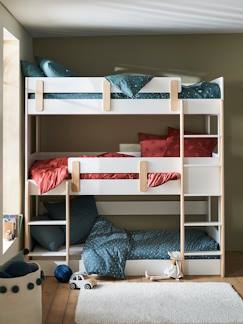 Zimmer und Aufbewahrung-Zimmer-Kinderbett, Babybett-Kinder Etagenbett „Everest“, 3 Ebenen