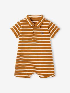 Baby-Kurzoverall Baby Jungen, Polokragen