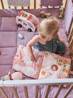 Spielzeug-Erstes Spielzeug-Baby Stoffbuch mit Plüschtieren „Rosa Welt“