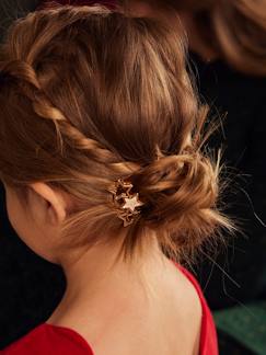 Mädchen-Accessoires-Haarspangen, Haarband, Haargummis-2er-Pack Mädchen Haarspangen mit Stern