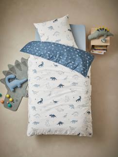 Linge de maison et décoration-Parure de lit housse de couette + taie d'oreiller enfant HELLO DINOS