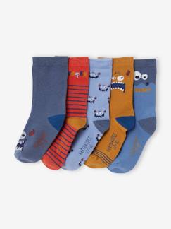 Junge-Unterwäsche-Socken-5er-Pack Jungen Socken, Monster Oeko-Tex®