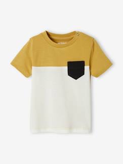 Bébé-T-shirt, sous-pull-T-shirt-T-shirt colorblock bébé manches courtes