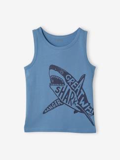 Junge-T-Shirt, Poloshirt, Unterziehpulli-Jungen Trägershirt mit Tiermotiv