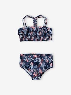 Bademode-Mädchen Bikini, tropisches Muster Oeko-Tex®