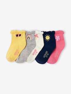 Mädchen-Unterwäsche-5er-Pack Mädchen Socken, bestickt Oeko-Tex®