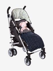 Wattierter Kinderwagen-Fusssack mit Sternen  