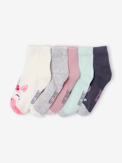 Mädchen-Unterwäsche-5er-Pack Mädchen Socken, Einhorn Oeko-Tex®