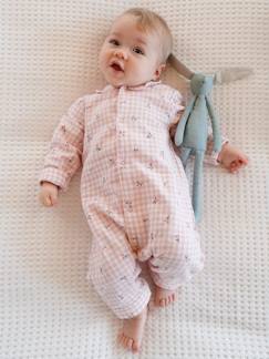 -Pyjama bébé en flanelle de coton ouverture naissance