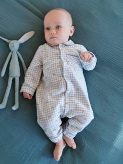 -Pyjama bébé en flanelle de coton ouverture naissance