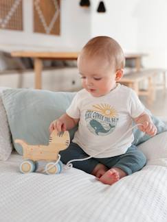 Les essentiels de bébé-Pantalon coupe sarouel en gaze de coton bébé garçon