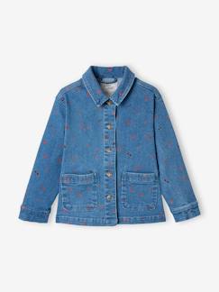 Mädchen-Mantel, Jacke-Jacke-Mädchen Jeansjacke mit Motiv