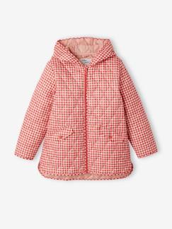 Fille-Manteau, veste-Veste matelassée à capuche garnissage polyester recyclé fille
