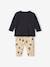 Baby-Set: Shirt & Sweathose betongrau+khaki 