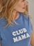 Bio-Kollektion: T-Shirt für Schwangerschaft & Stillzeit ,,Club Mama“ anthrazit+blau+braun+braun+rosa 