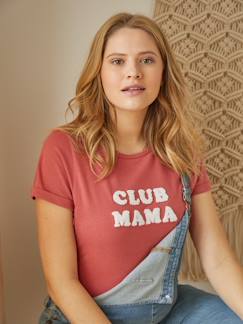 Umstandsmode-T-Shirt, Top-Bio-Kollektion: T-Shirt für Schwangerschaft & Stillzeit ,,Club Mama“