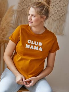 Umstandsmode-T-Shirt, Top-Bio-Kollektion: T-Shirt für Schwangerschaft & Stillzeit ,,Club Mama“