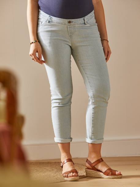 Umstands-Jeans in 7/8-Länge Denim bleached+Denim brut 