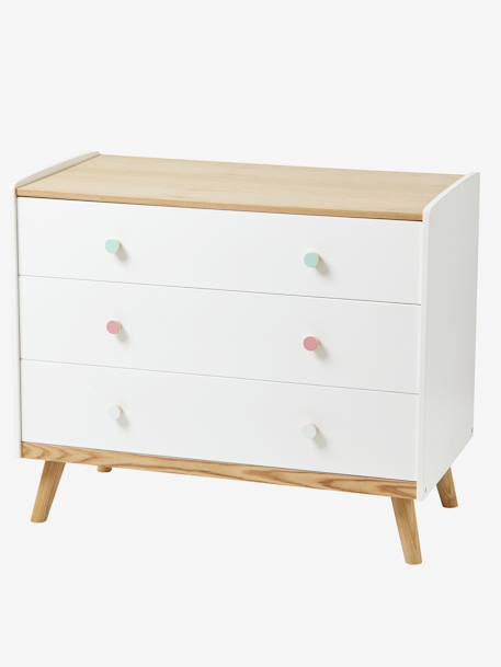 Commode Avec Poignees Personnalisables Ligne Confetti Blanc Bois Chambre Et Rangement