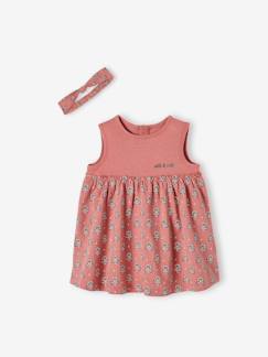 Baby-Kleid, Rock-Kleid mit Haarband für Baby Mädchen Oeko Tex®
