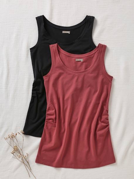 2er-Pack Still-Tops blush+pack graugrün/weiß+pack rot/grau+PACK SCHWARZ+PACK TINTENBLAU 