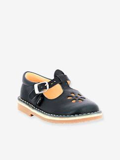 Chaussures-Chaussures bébé 17-26-Marche fille 19-26-Sandales cuir tannage végétal Dingo 2