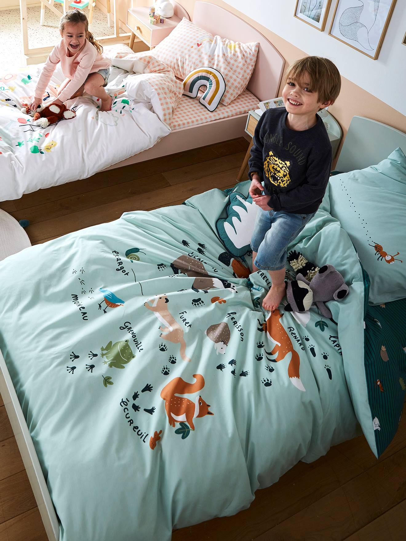 Pack fourre de duvet + taie d'oreiller enfant Bio* collection