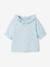 T-shirt à collerette bébé bleu imprimé+rose imprimé 