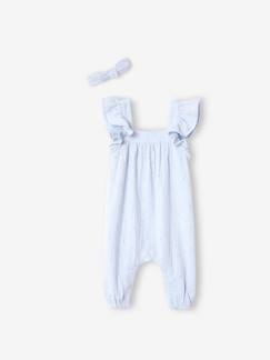 Baby-Latzhose, Overall-Festliches Baby-Set: Overall & Haarband