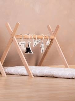 Babyartikel-Kinderwagen-Accessoire, Regenverdeck-2-in-1-Gestell für Baby Moseskorb / Spielbogen „Tipi Gym“ CHILDHOME