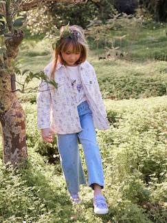 Mädchen-Mantel, Jacke-Jacke-Mädchen Steppjacke aus Musselin, Wattierung aus Recycling-Polyester