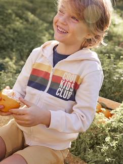Junge-Pullover, Strickjacke, Sweatshirt-Sweatshirt-Jungen Kapuzensweatjacke „Cool Kids Club“ Oeko-Tex