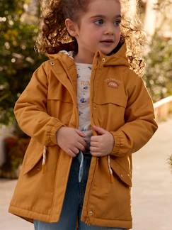 Mädchen-Mantel, Jacke-Mädchen Übergangsjacke mit Wattierung aus Recycling-Polyester