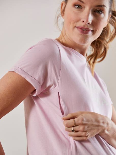 T-shirt à message grossesse et allaitement en coton bio parme 