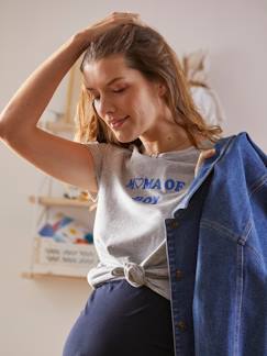 Umstandsmode-T-Shirt, Top-T-Shirt aus Bio-Baumwolle, Schwangerschaft & Stillzeit