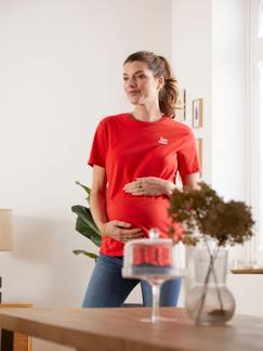 Vêtements de grossesse-Collection allaitement-T-shirt à message grossesse et allaitement en coton bio