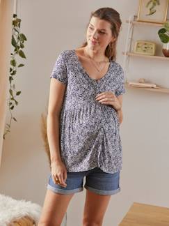 Umstandsmode-T-Shirt, Top-Bluse für Schwangerschaft und Stillzeit