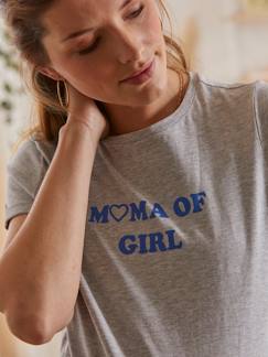 Vêtements de grossesse-T-shirt, débardeur-T-shirt à message grossesse et allaitement en coton bio