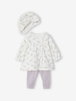 Bébé-Robe, jupe-Ensemble robe + legging + chapeau-foulard bébé