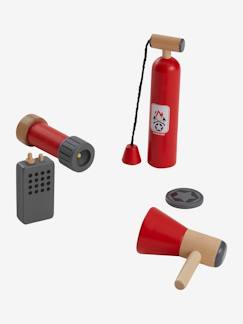 Spielzeug-Nachahmungsspiele-Kostüm-Feuerwehr-Set, Holz FSC®