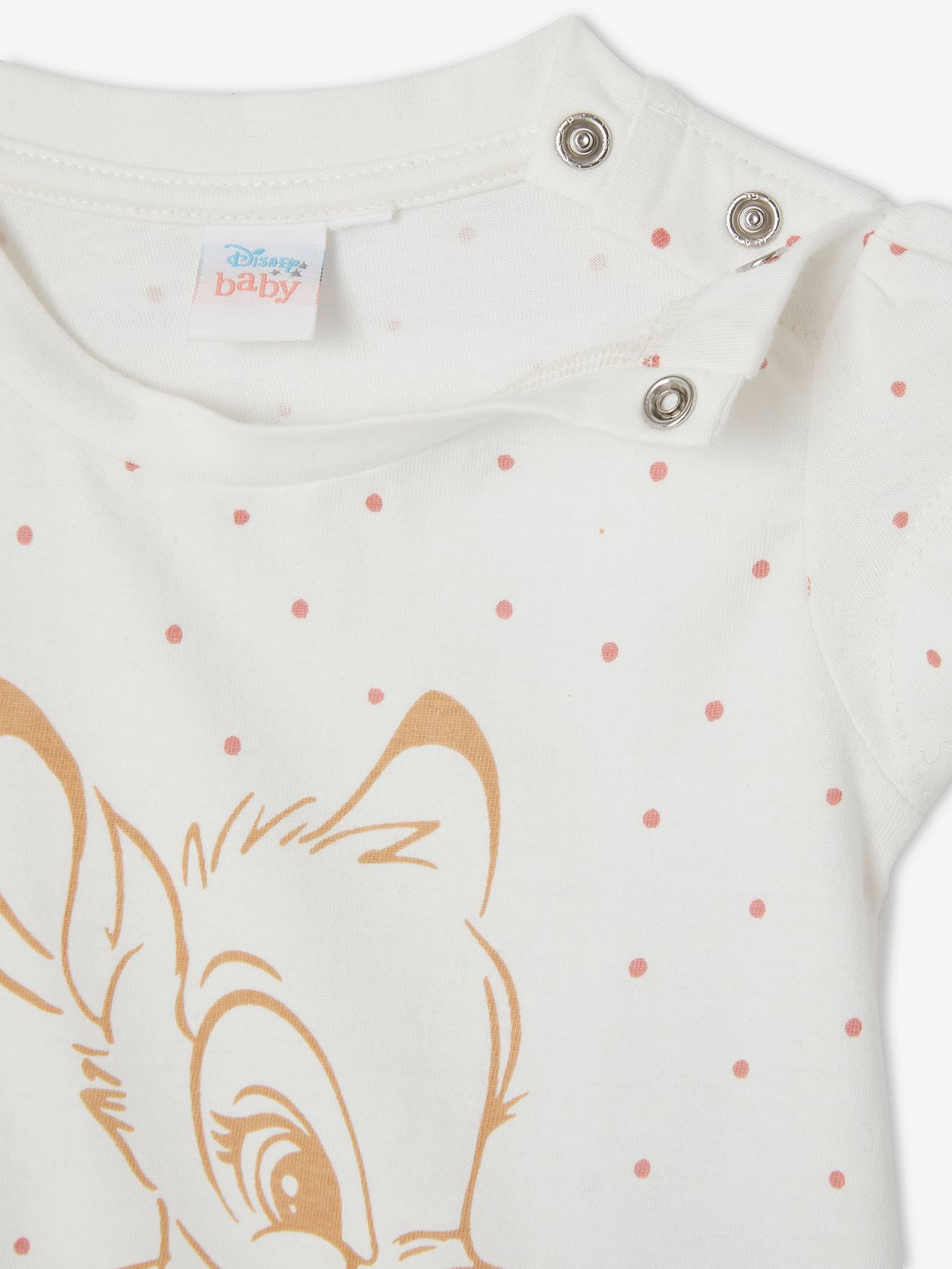 Mädchen Baby - bedruckt, T-Shirt Disney BAMBI Baby weiß