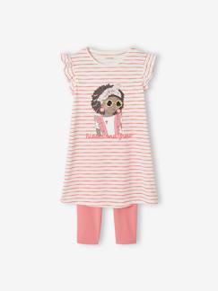 Mädchen-Pyjama, Overall-Mädchen-Set: Nachthemd & Leggings Oeko-Tex®