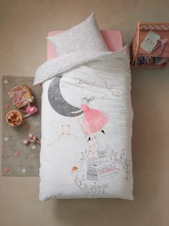 Linge de maison et décoration-Linge de lit enfant-Fourre de duvet-Parure fourre de duvet + taie d'oreiller bébé TO THE MOON