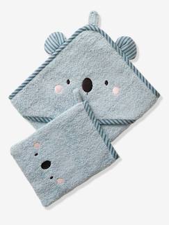 Bébé-Cape, peignoir de bain-Cape de bain bébé à capuche brodée animaux
