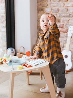 Spielzeug-Erstes Spielzeug-Musik-Baby-Spieltisch mit Musikinstrumenten, Holz FSC®