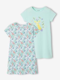 Mädchen-Pyjama, Overall-2er-Pack Mädchen Nachthemden Oeko-Tex®